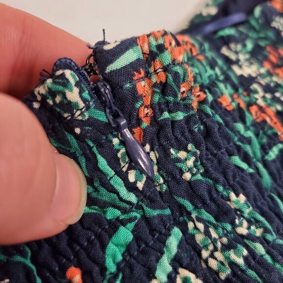 Lost + Wander Womens Prairie‎ Dark Cottagecore Floral Dress Size 2X Puff Sleeve - Picture 7 of 14